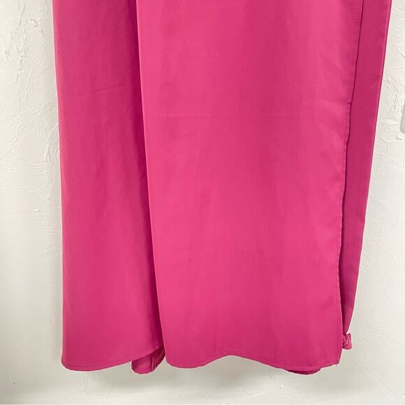 Standards & Practices Dusty Pink Short Sleeve Wrap Style Midi Dress Womens 3X - Picture 3 of 9